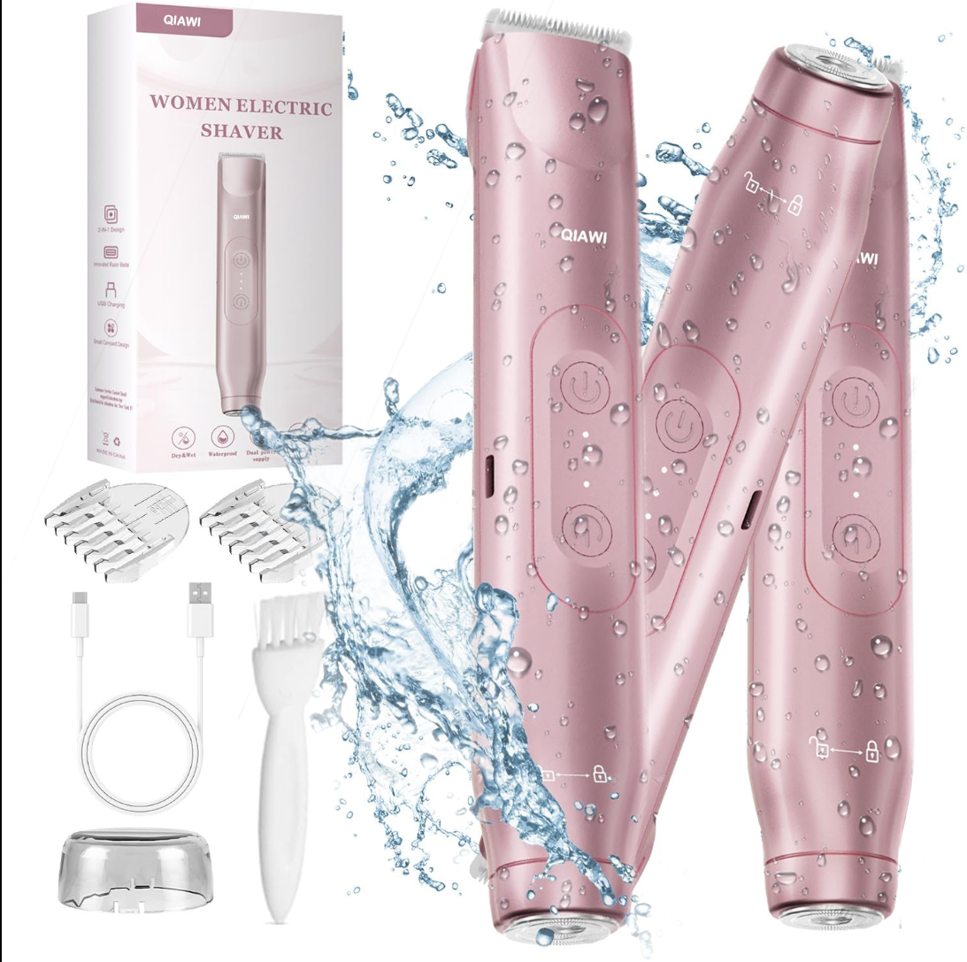 💜 LAST DAY PROMOTION - 50% OFF💜2-in-1 Women’s Electric Shaver – Dual Head Precision Trimmer-sku