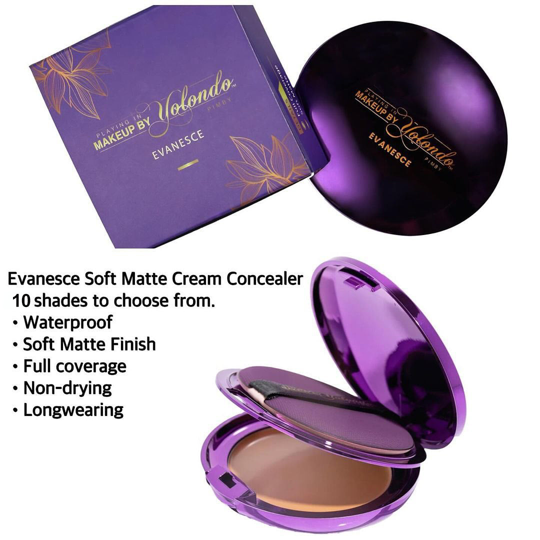 Final 3 Hours: 60%OFF-Evanesce Soft Matte Cream Concealer with Brush FREE !🎁