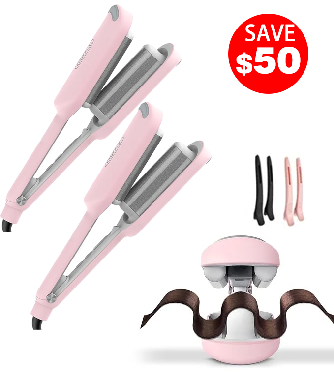 ⭐⭐Final 4 Hours: 60% OFF COMPACT Hair Waver Crimper SKU